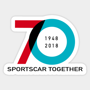 70th anniversary Sticker